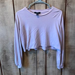 Cropped lavender top